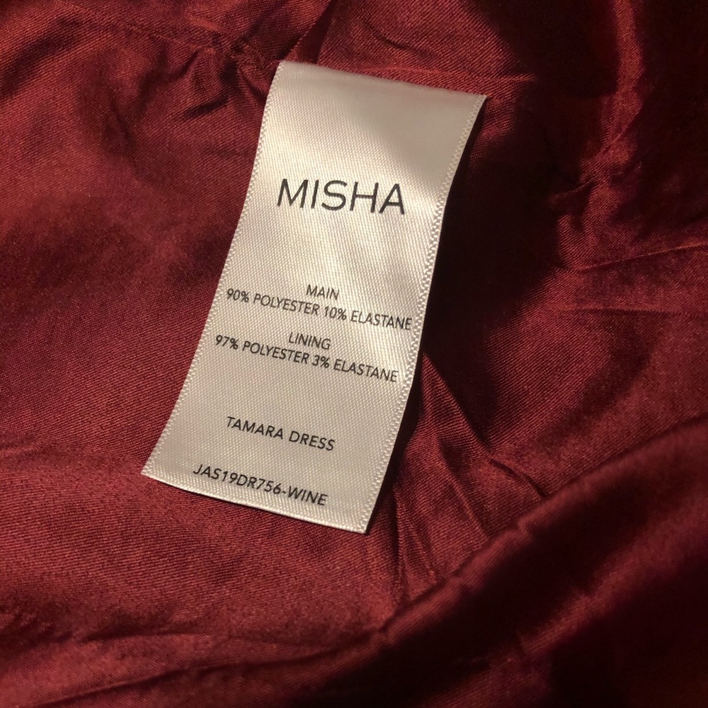 Misha BNWT Tamara Sequin Dress sz 0 in Wine - Picture 15 of 16